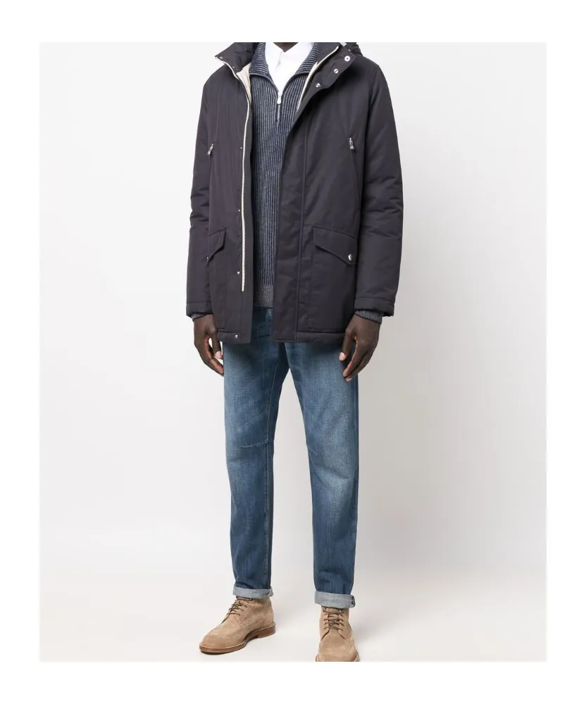 Detachable Hood Padded Jacket