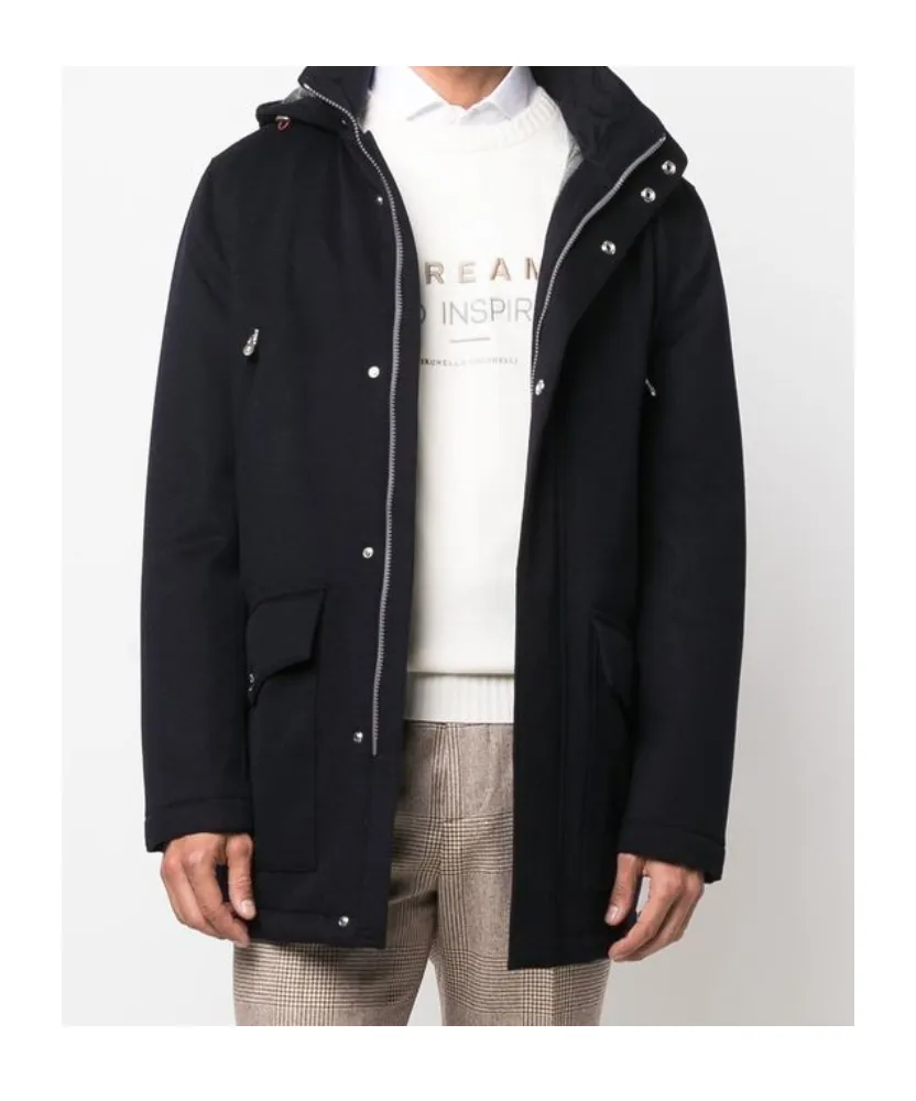 Cashmere Zipped Coat
