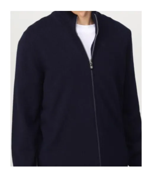 Zipped Knitted Cardigan