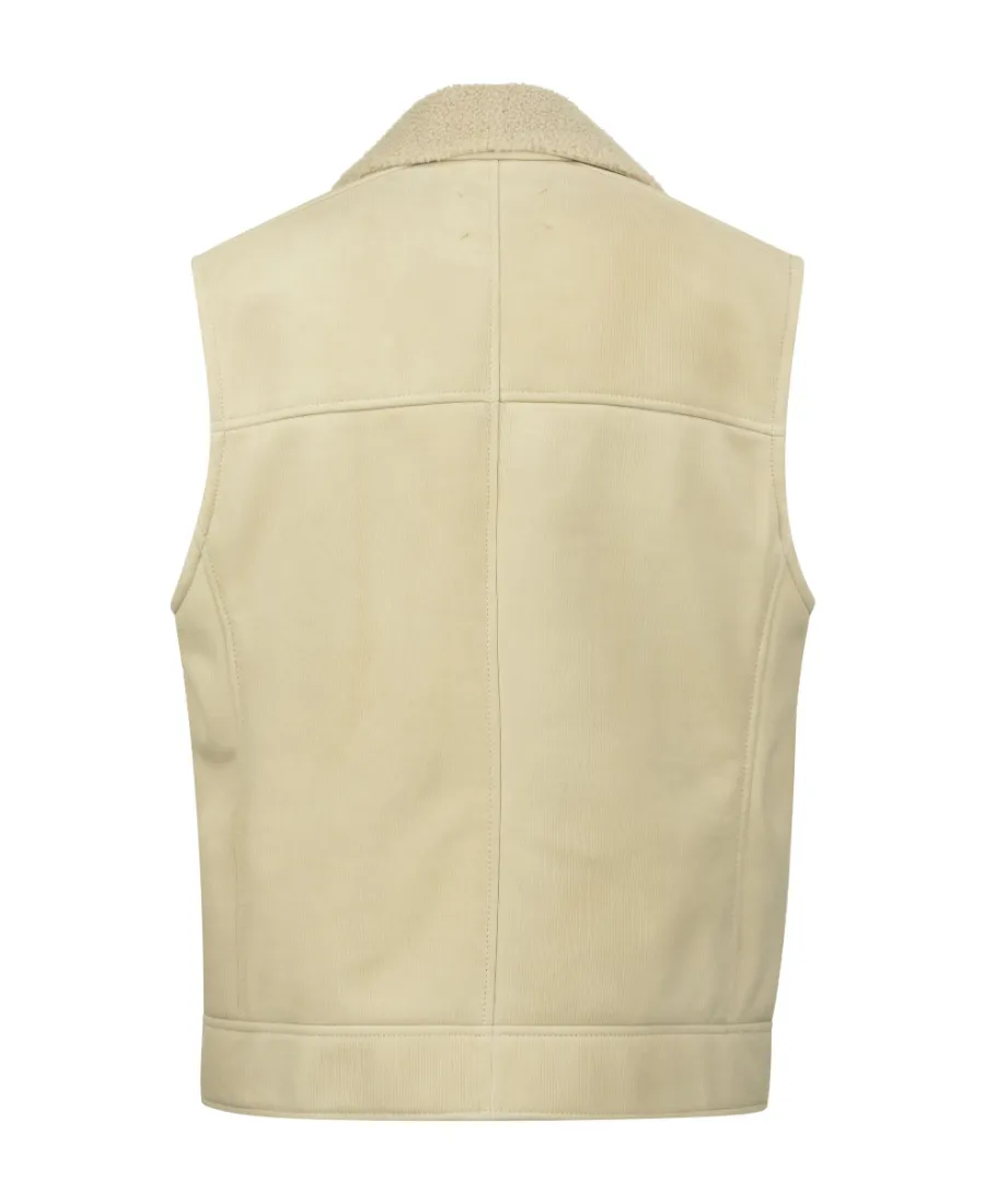 Zip-Up Leather Vest