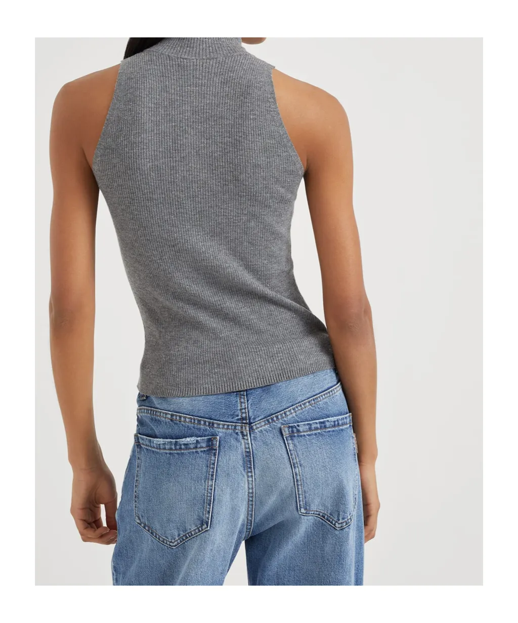 Sparkling Turtleneck Knitted Top