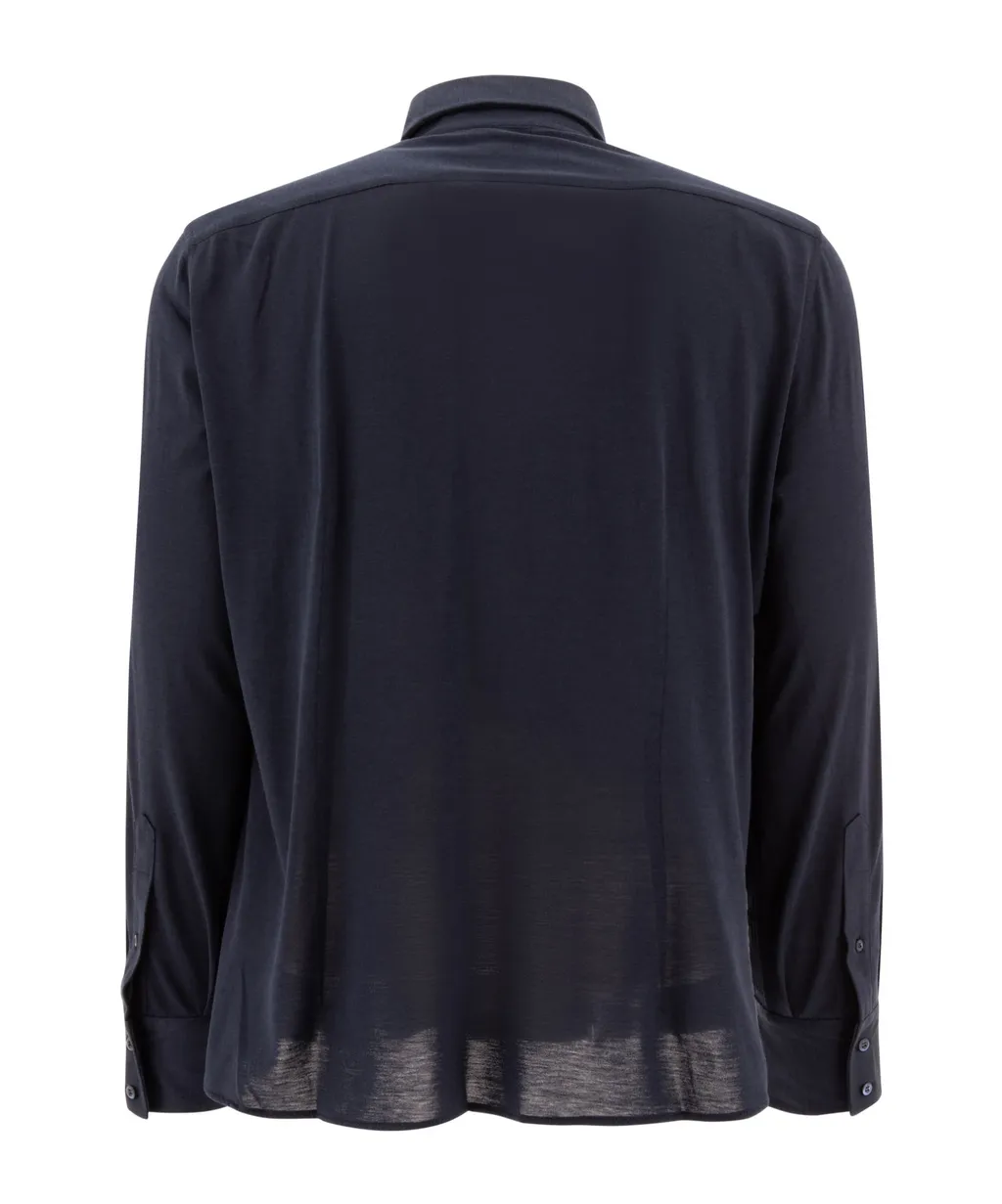 Buttoned Long-Sleeved Shirt