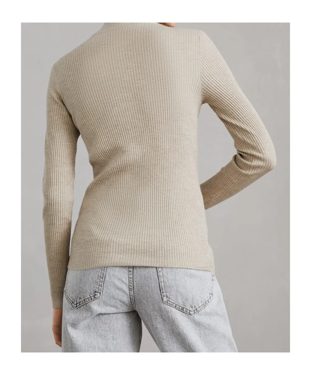 Zip-Up Ribbed Top