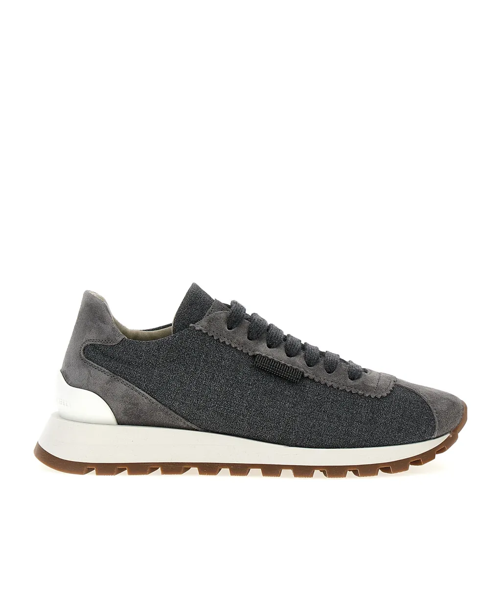 Monile-Detailed Low-Top Sneakers
