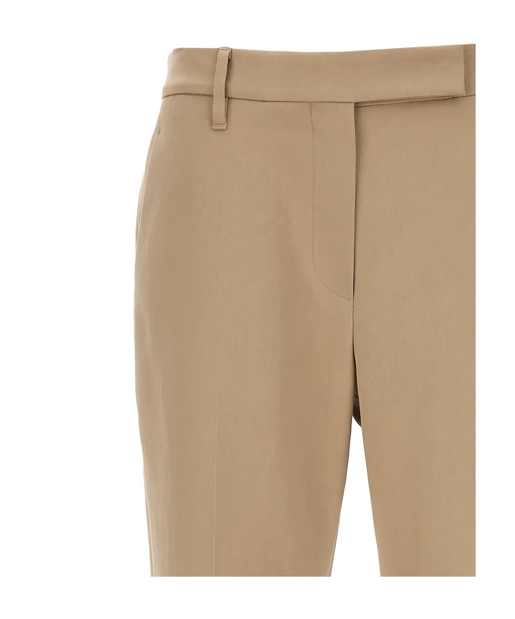 Pleated Cigarette Pants