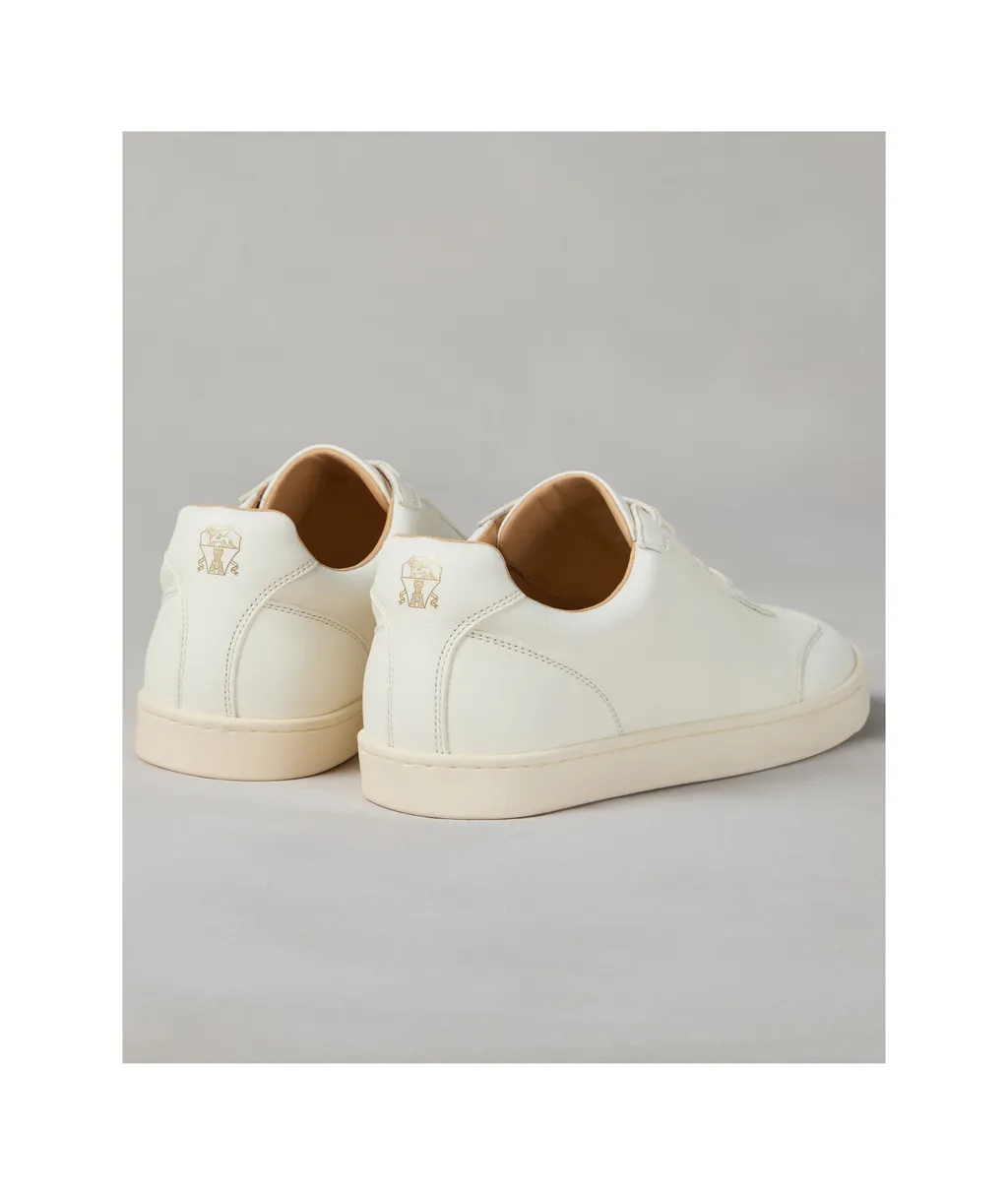 Logo Printed Round Toe Sneakers