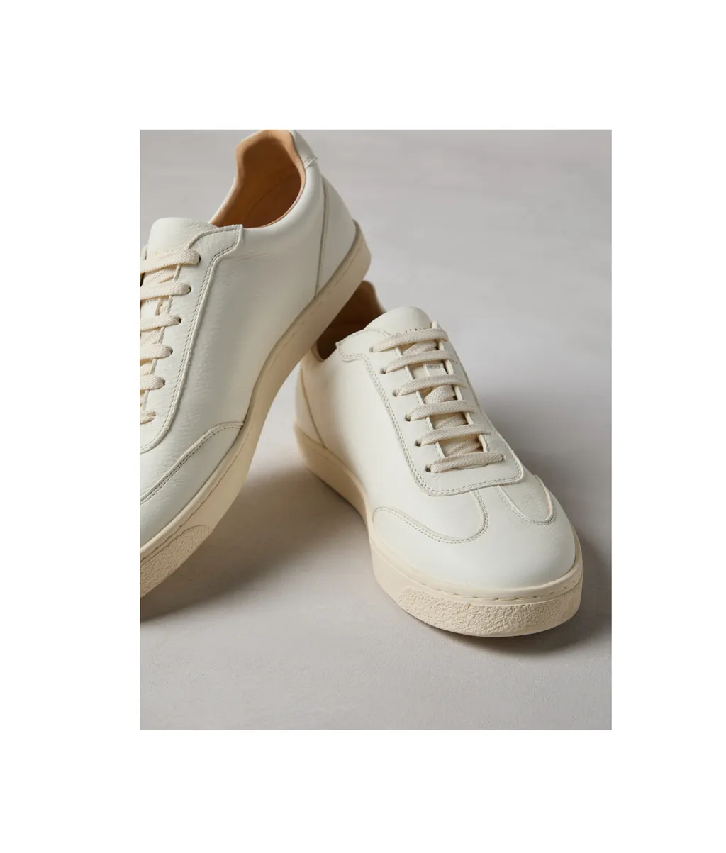 Logo Printed Round Toe Sneakers