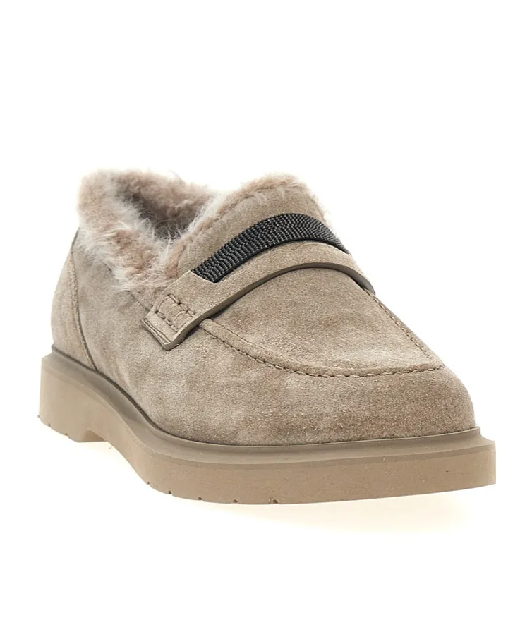 Monile Round Toe Loafers