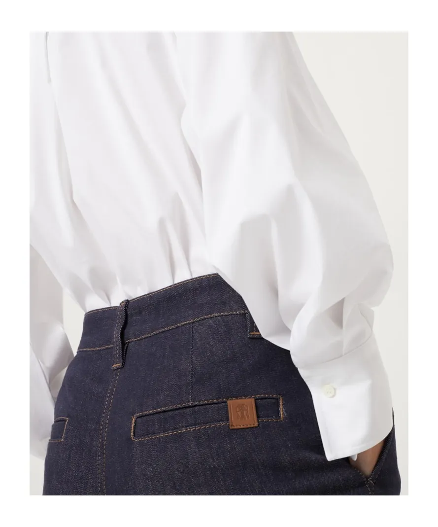 High-Waisted Flared Trousers