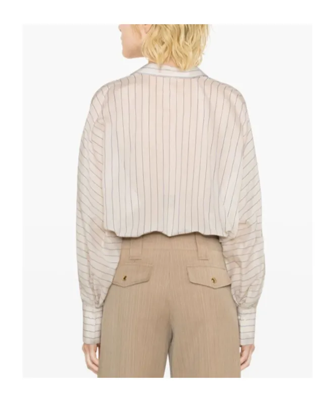 Stripe Detailed Button-Up Shirt