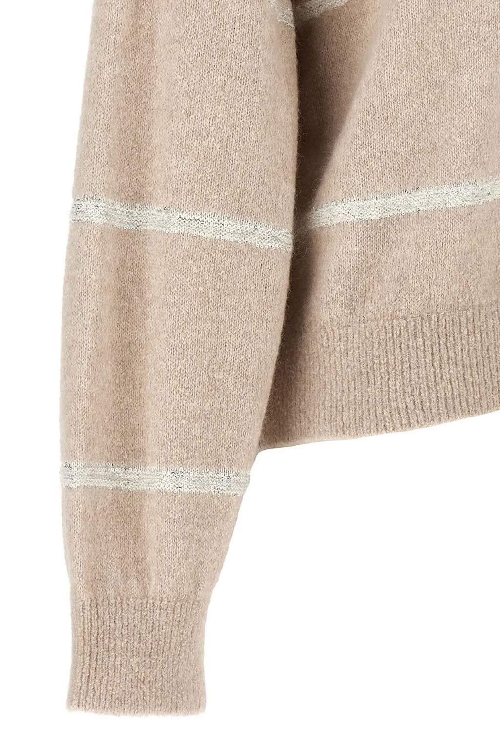 V-Neck Striped Knitted Jumper