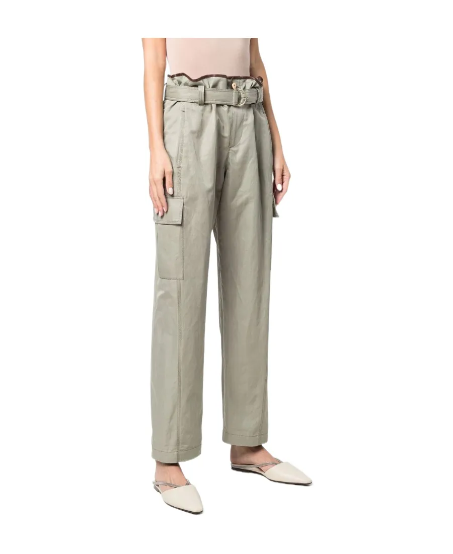 High Waist Belted Trousers