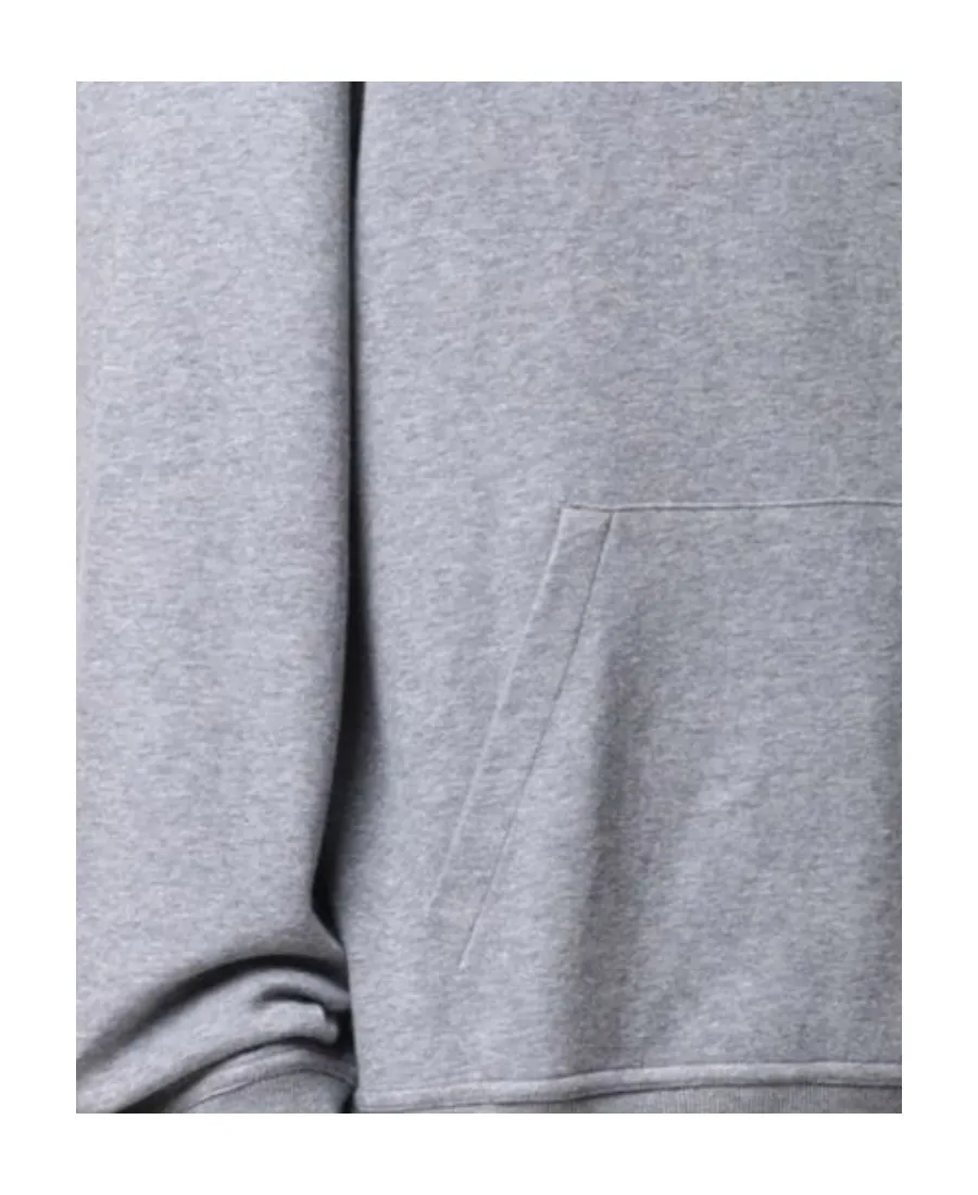 Ribbed-Trim Cotton-Blend Hoodie