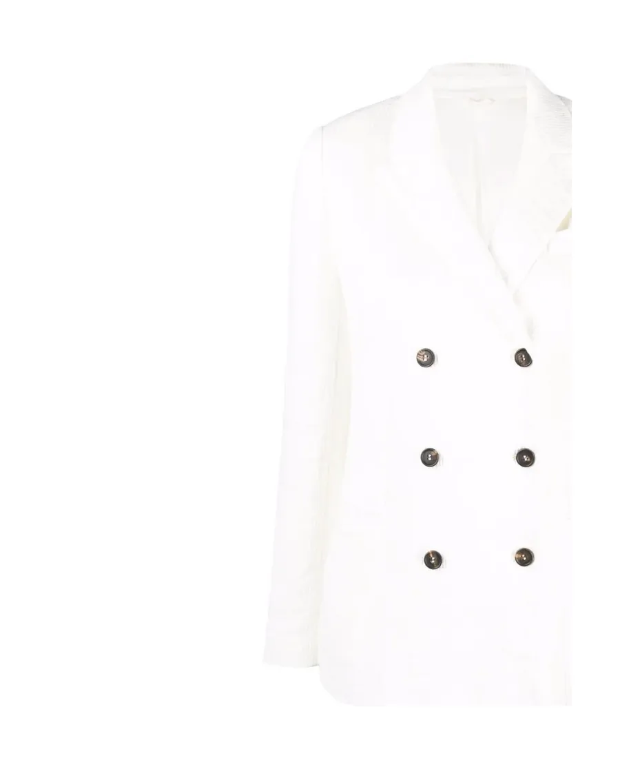 Double Breasted Long-Sleeved Blazer