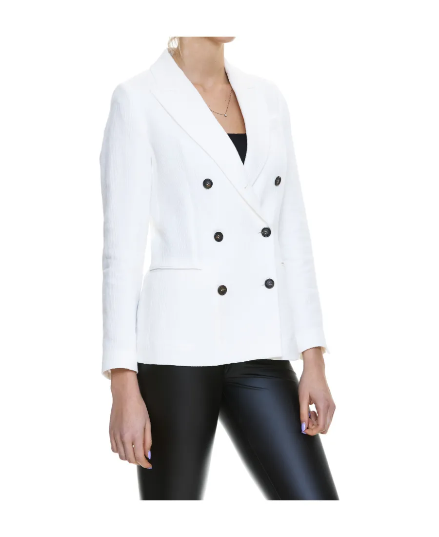 Double Breasted Long-Sleeved Blazer