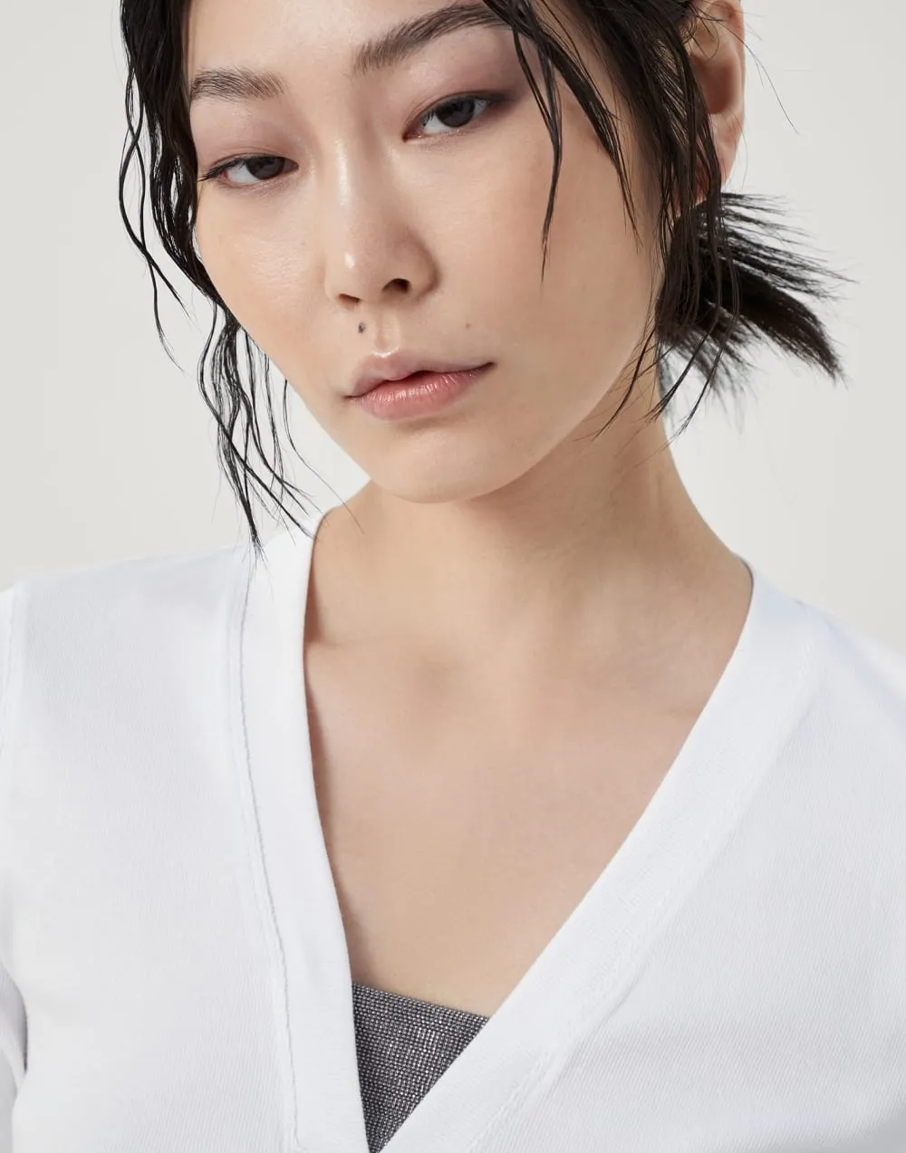 V-Neck Short Sleeved T-Shirt