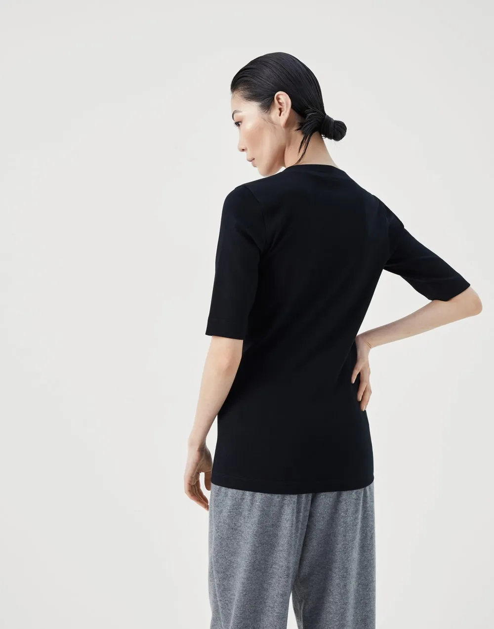 Front Insert Detailed Slim Fit Top