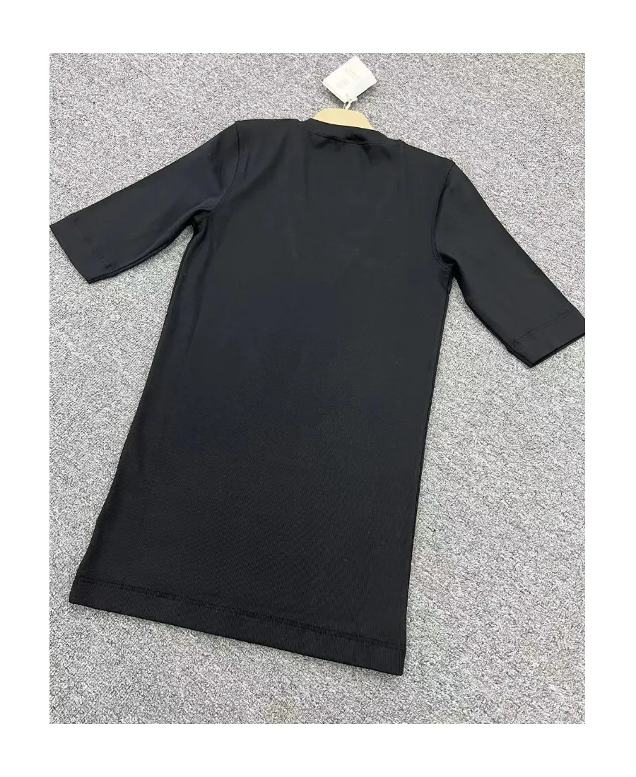 Front Insert Detailed Slim Fit Top