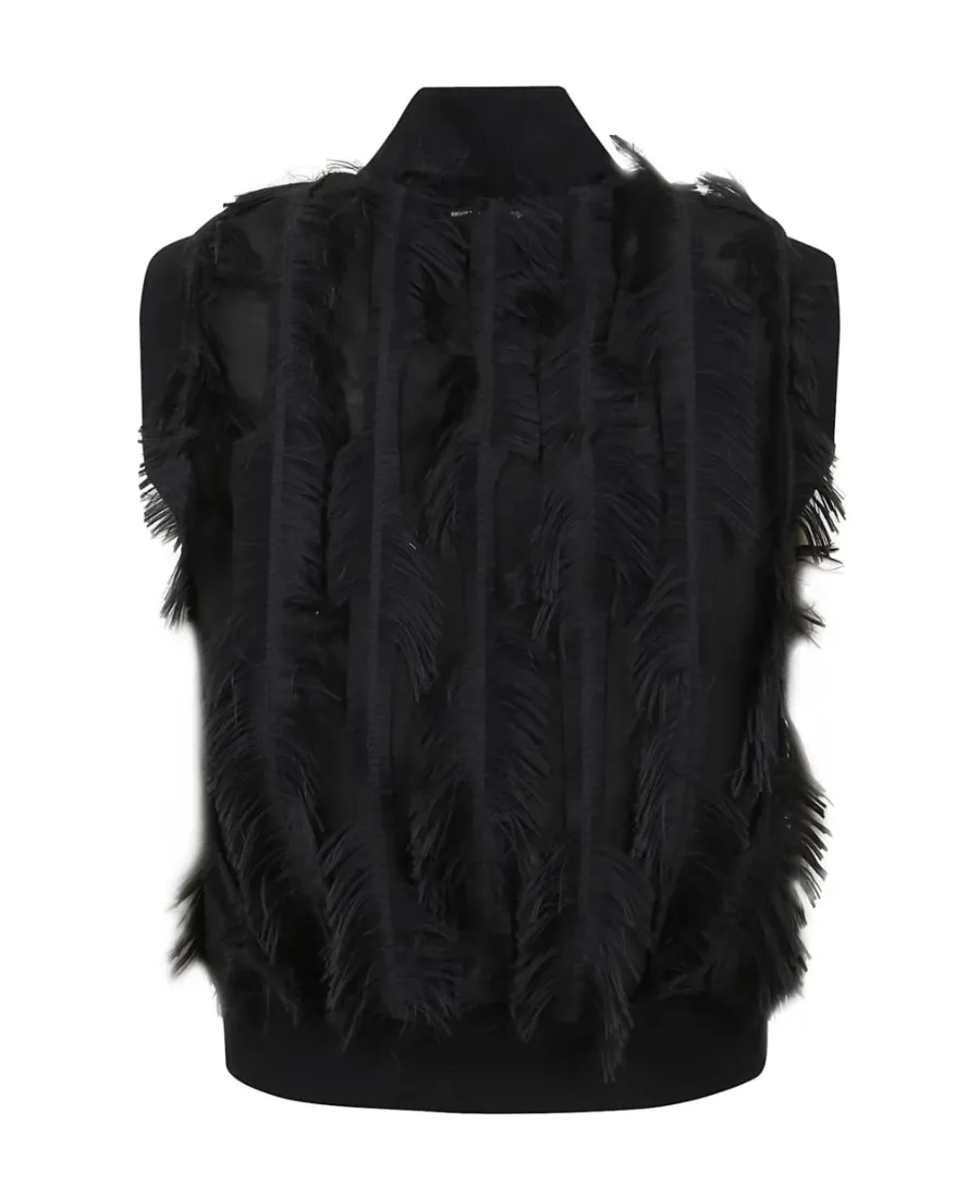 Fringed-Effect Gilet
