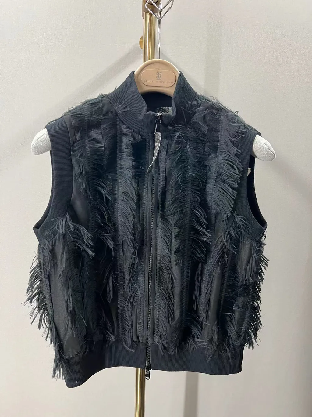 Fringed-Effect Gilet