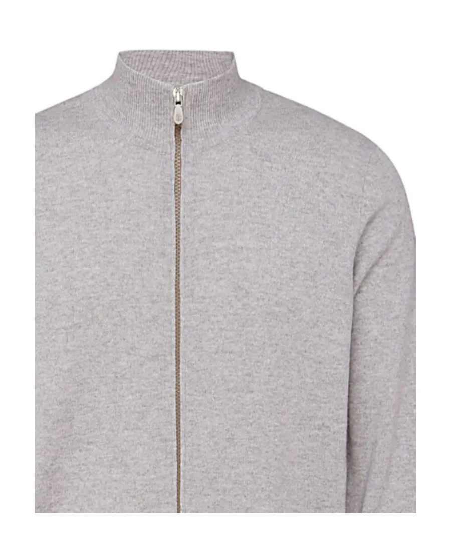 Zip-Up Cashmere Jumper