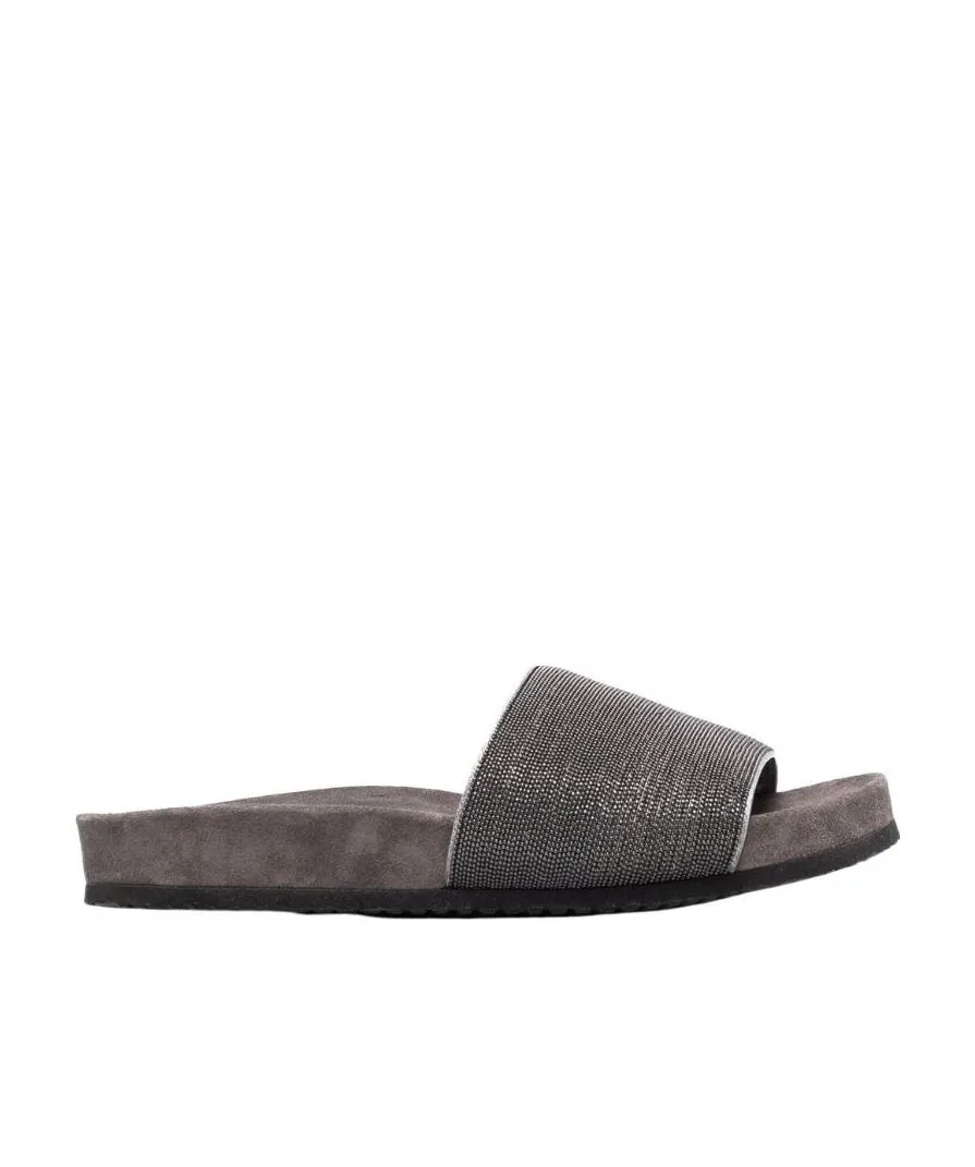 Precious Flat Slide Sandals
