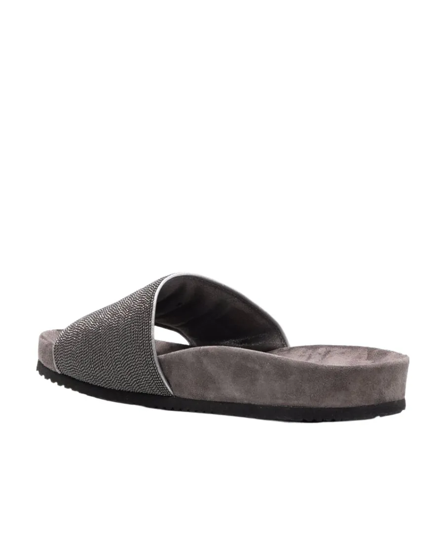 Precious Flat Slide Sandals