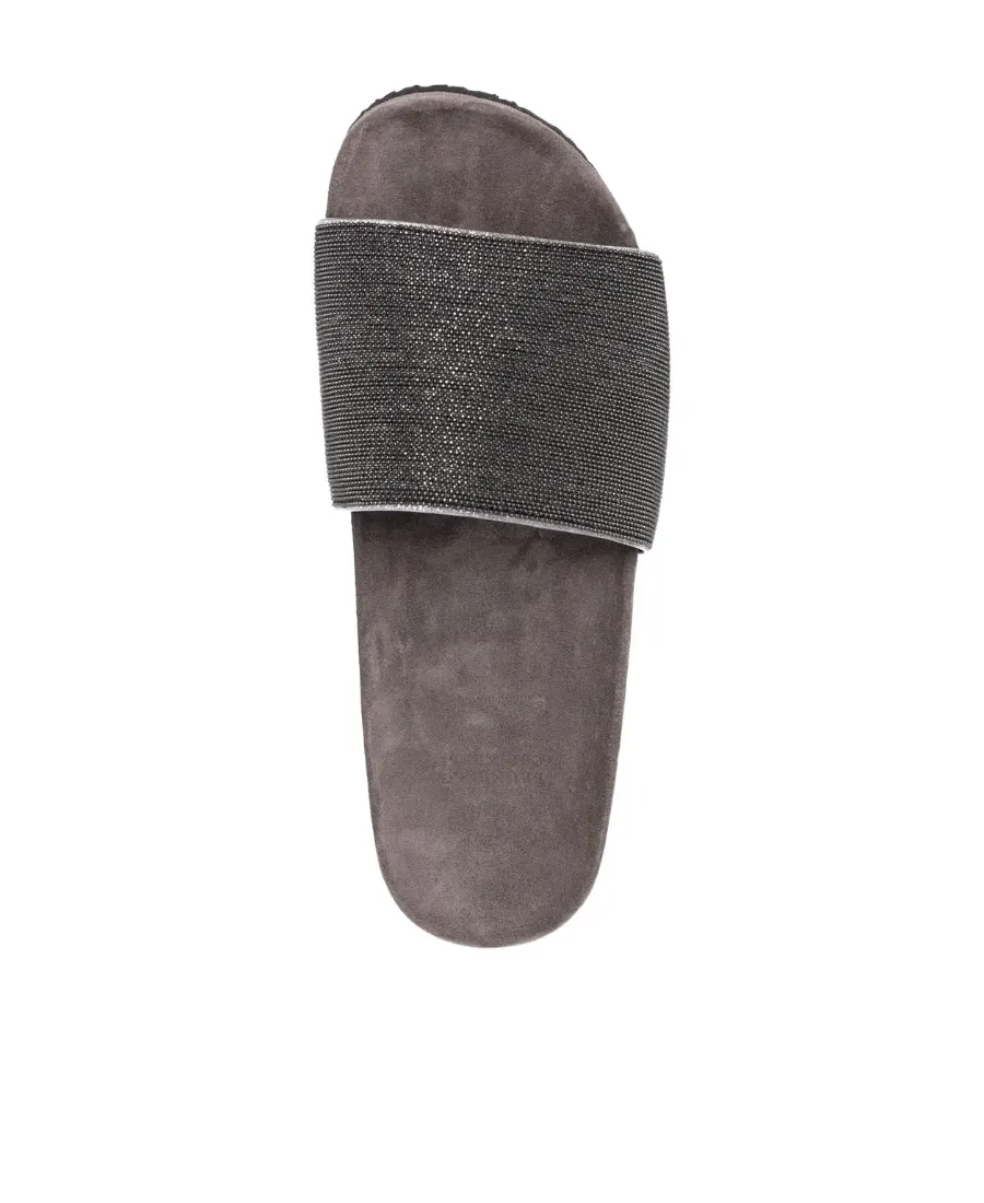 Precious Flat Slide Sandals