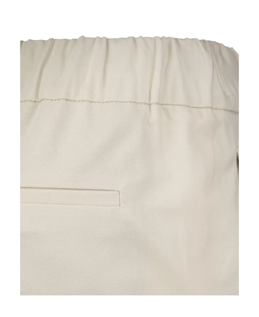 Cropped Pleated Trousers