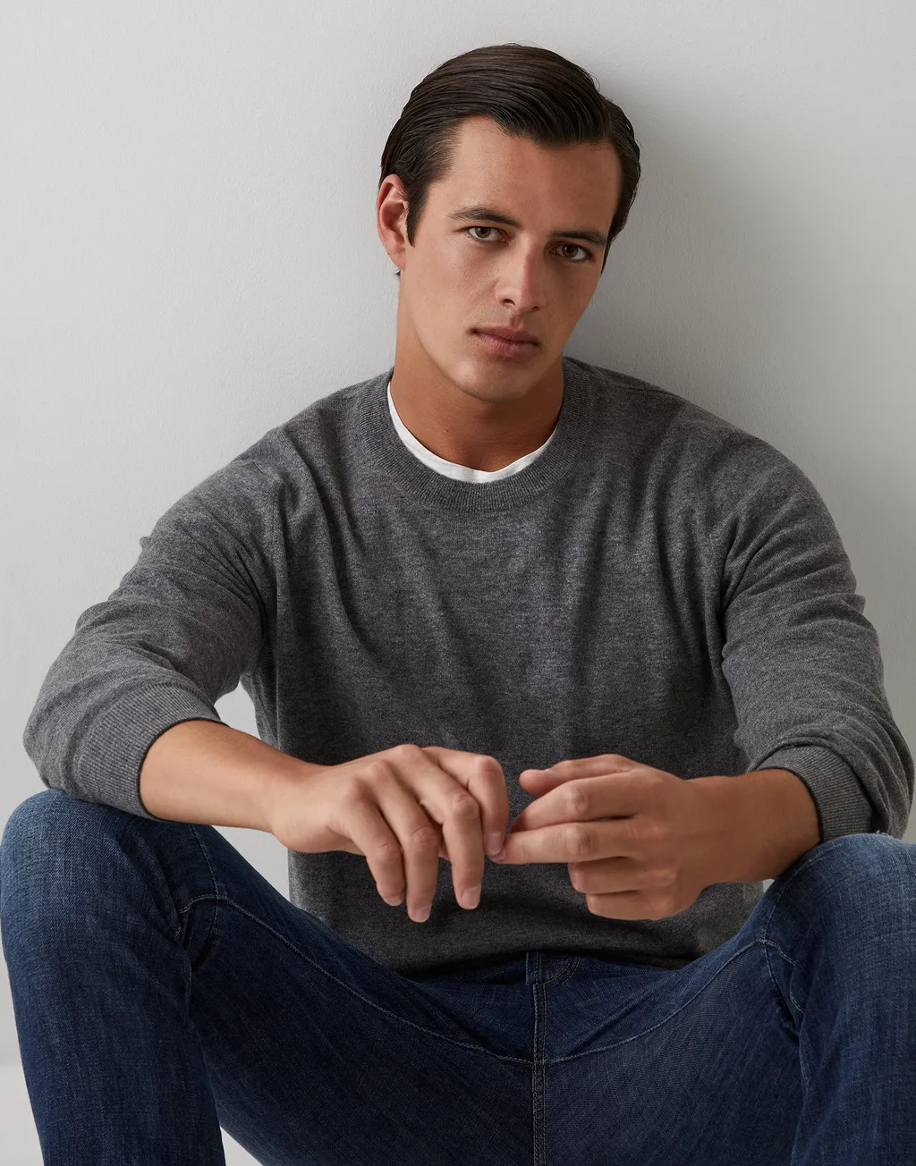 Crewneck Long-Sleeved Jumper