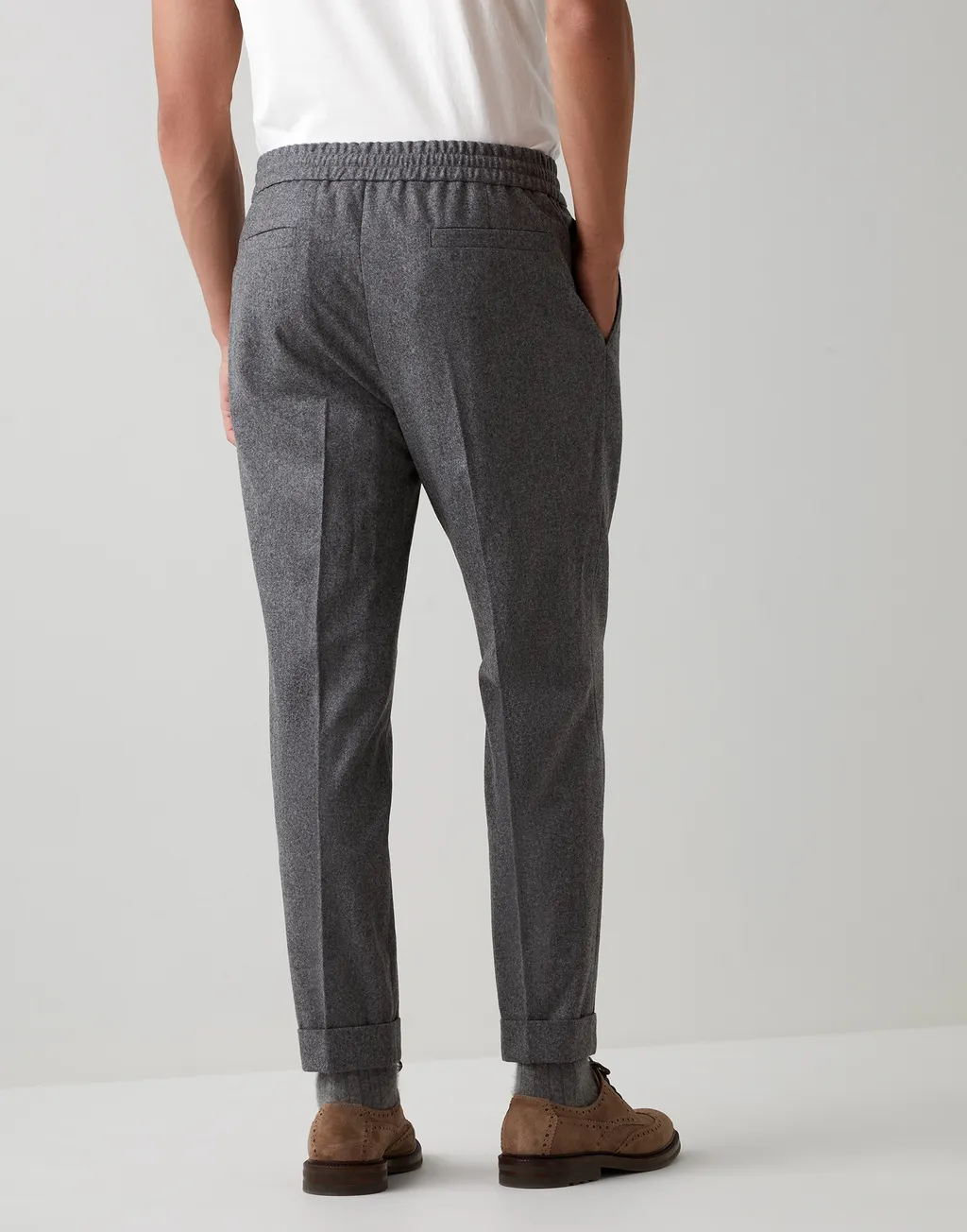 Pleated Drawstring Trousers