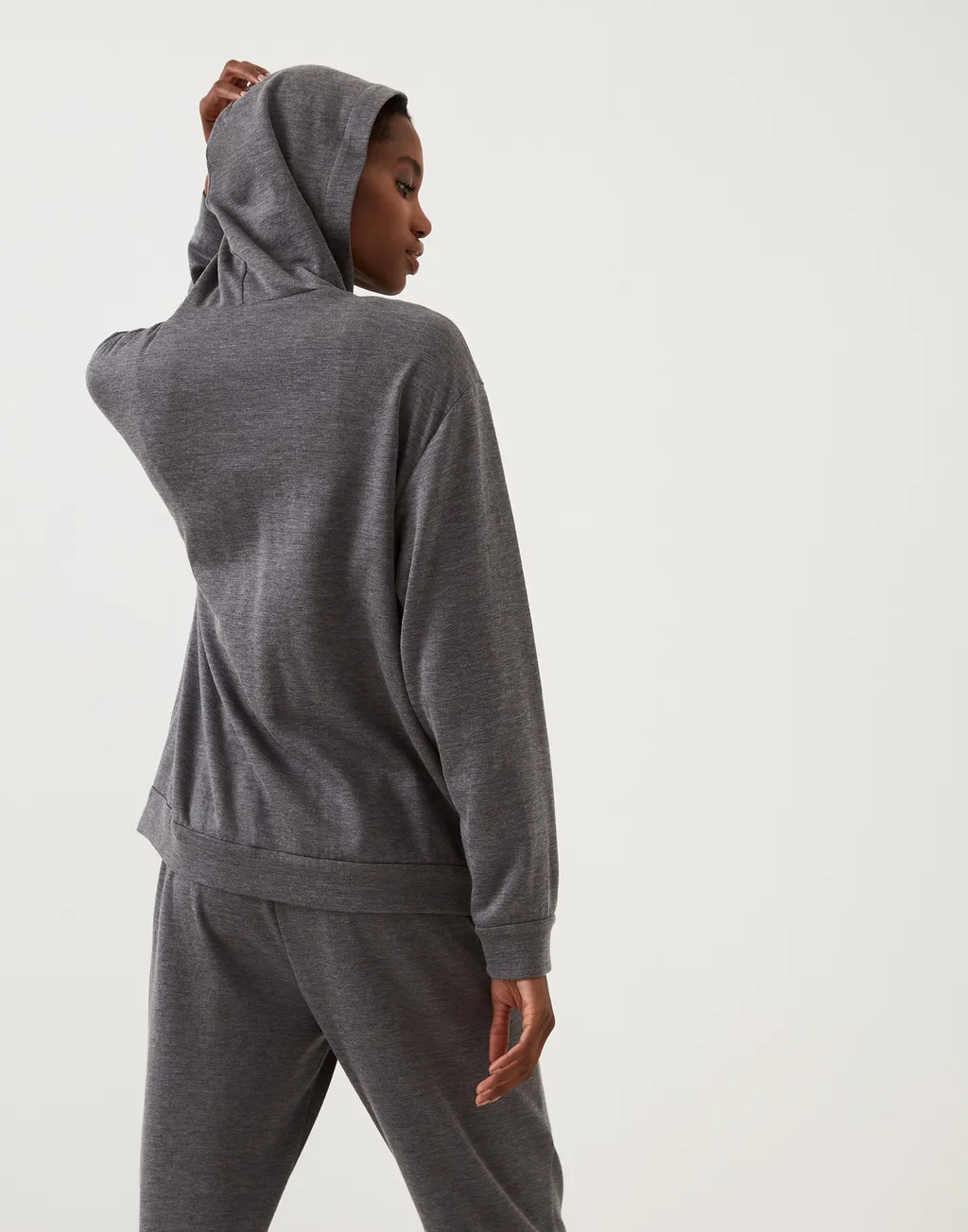 Zip-Up Drawstring Hoodie