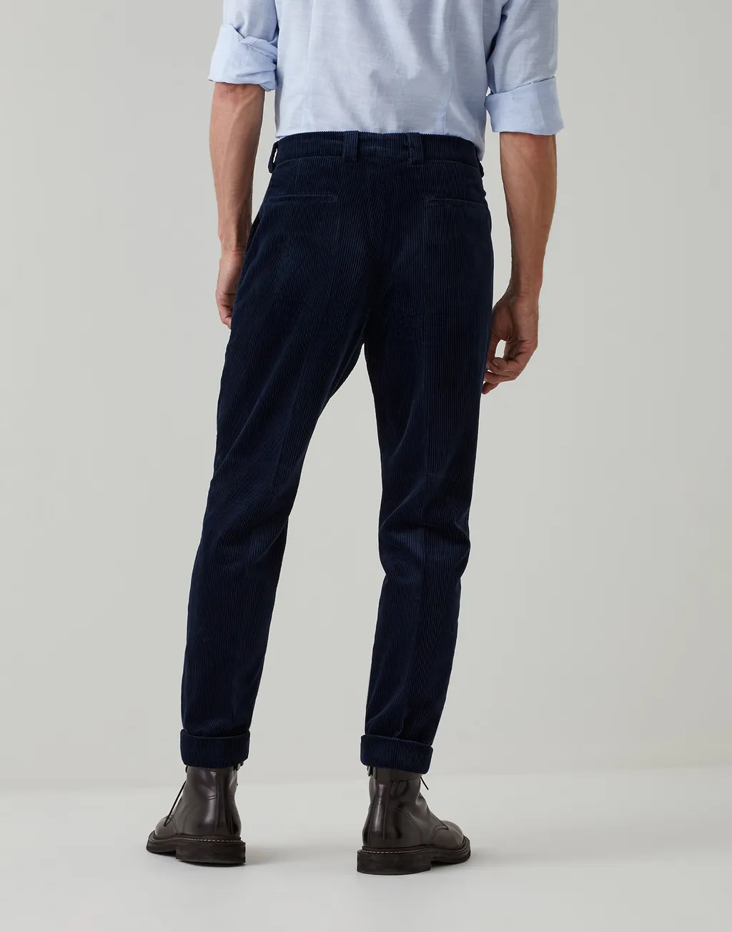 Corduroy Straight-Leg Pants