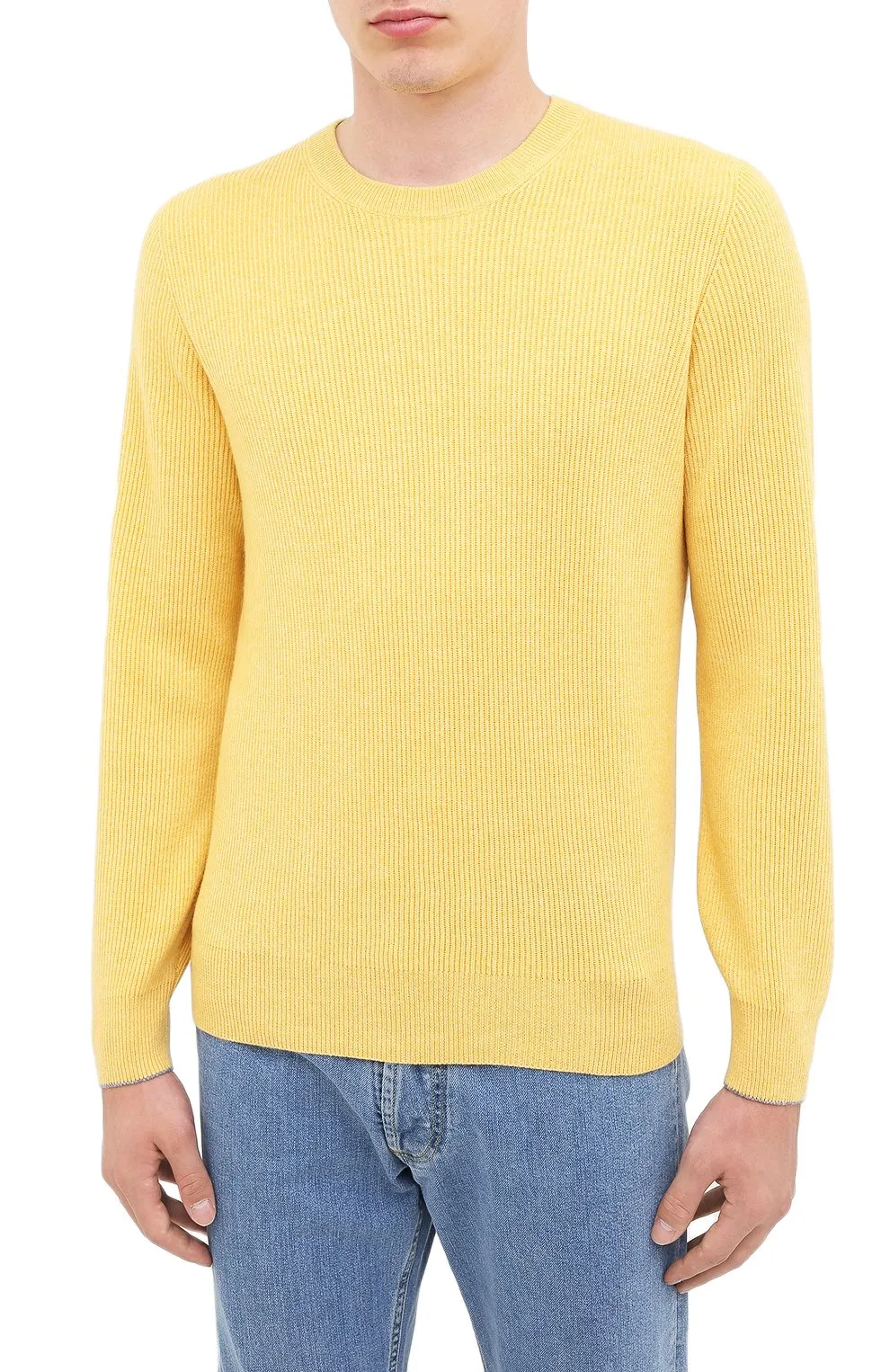 Ribbed-Knit Cashmere Sweatshirt
