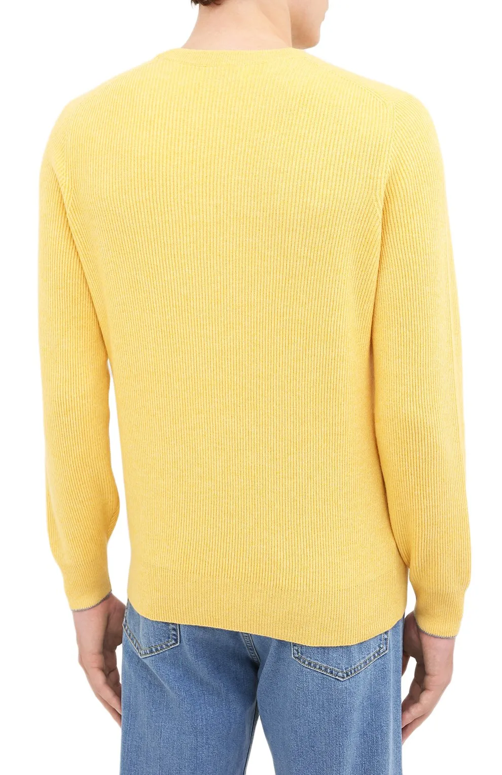 Ribbed-Knit Cashmere Sweatshirt