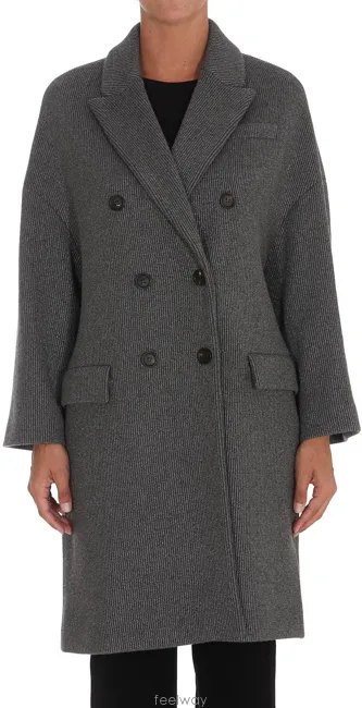 Double-Breasted Cashmere-Blend Coat