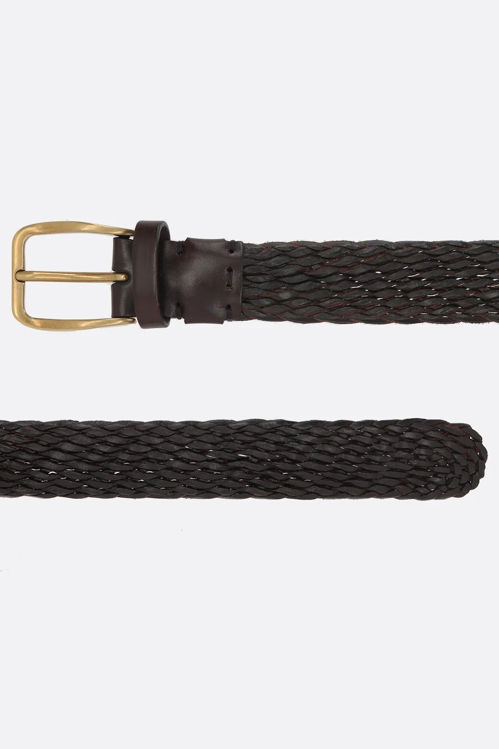 Interwoven-Designed Buckle Fastened Belt