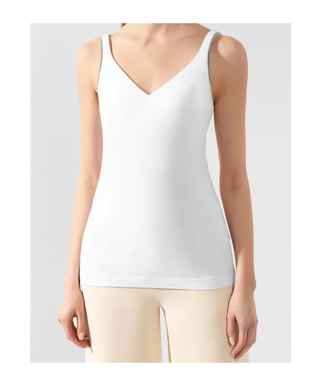 Slim-Fit V-Neck Tank Top
