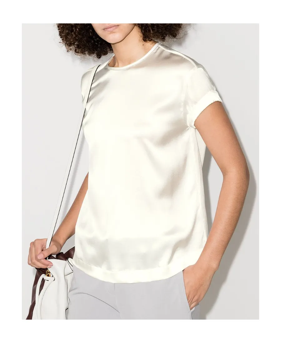 Satin Crewneck T-Shirt