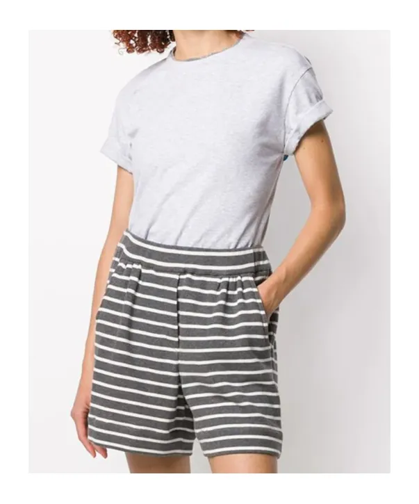 Bead Embellished Collar T-Shirt