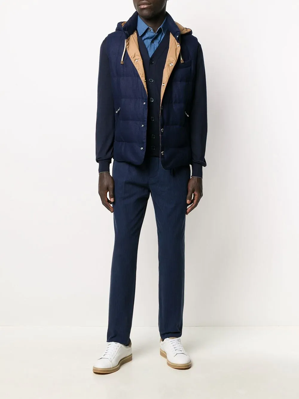 V-Neck Button-Up Cardigan