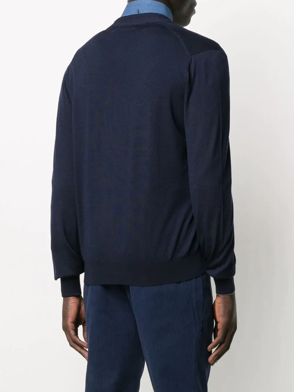 V-Neck Button-Up Cardigan