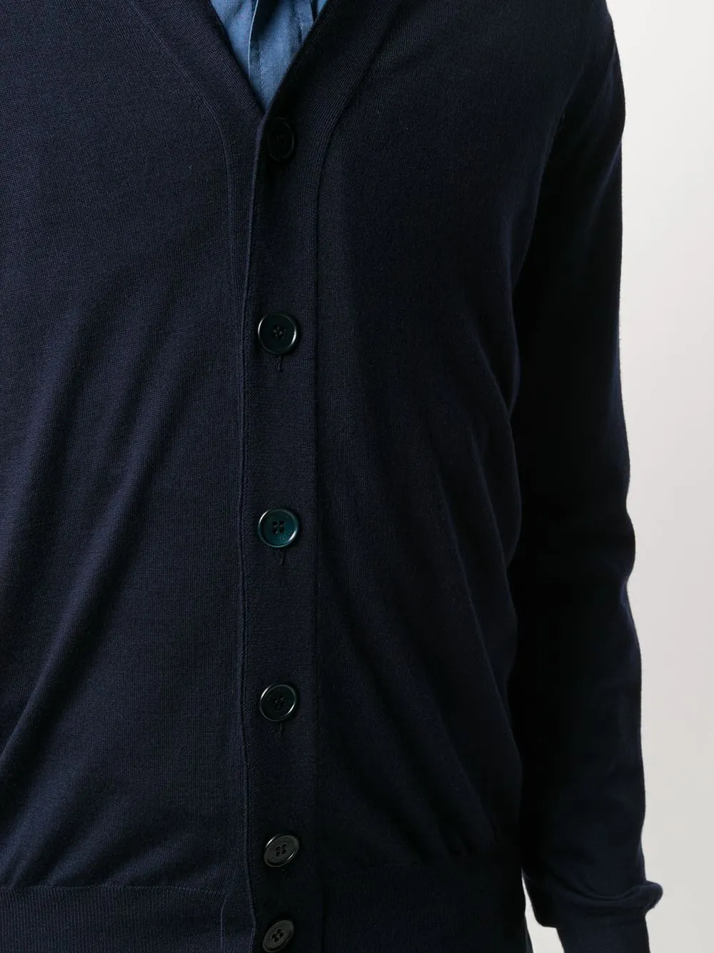 V-Neck Button-Up Cardigan