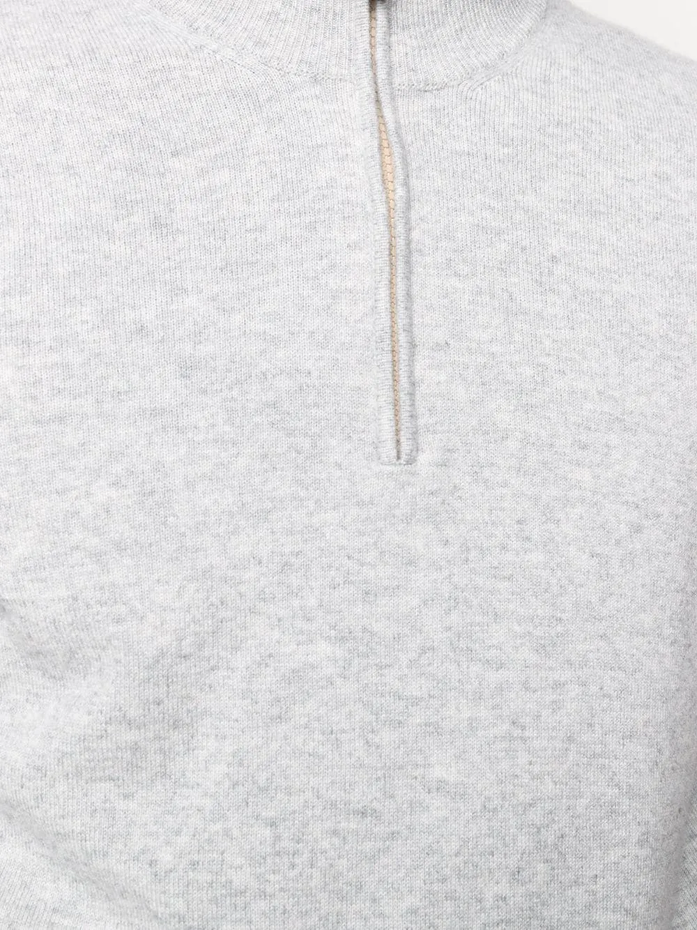 Zip-Up Cashmere Jumper