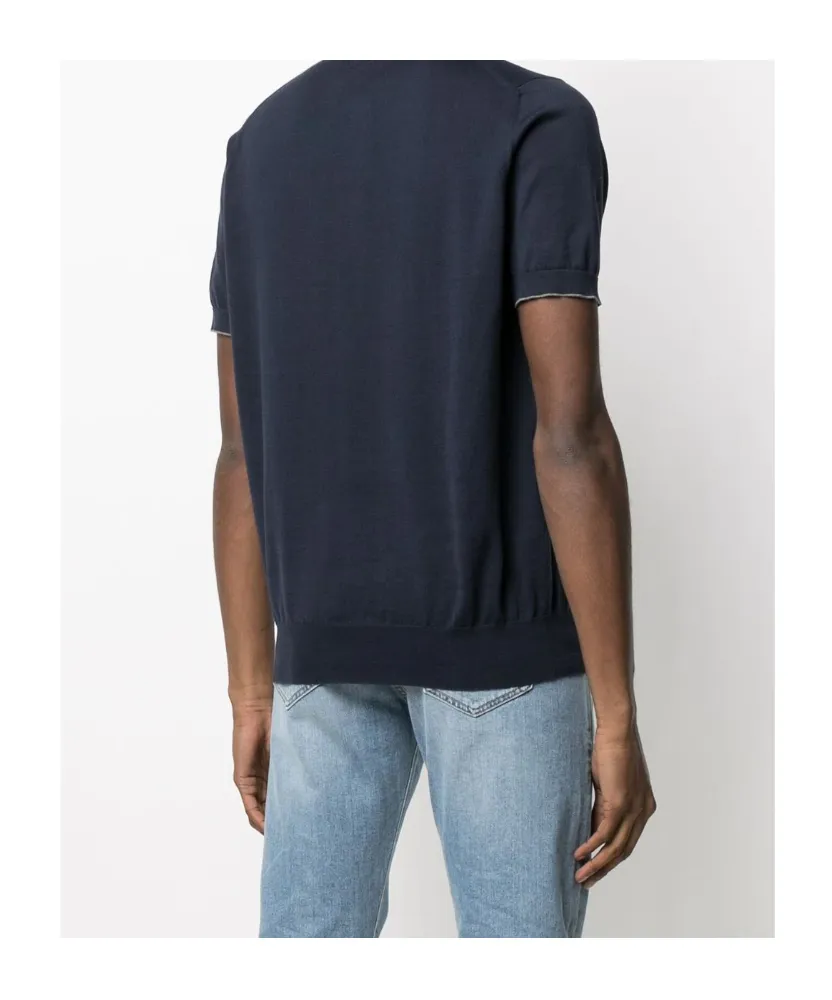 Short Sleeved Buttoned Polo Shirt