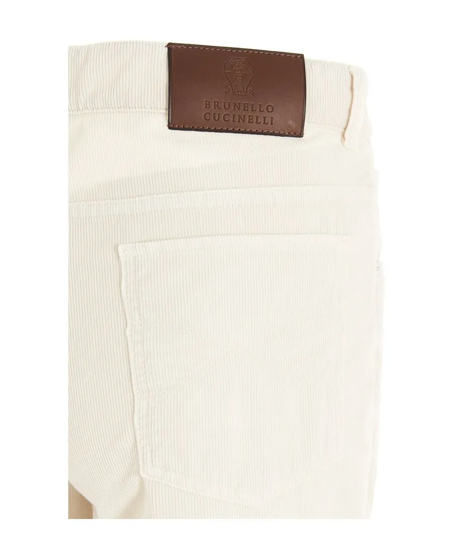 Logo Patch Corduroy Pants