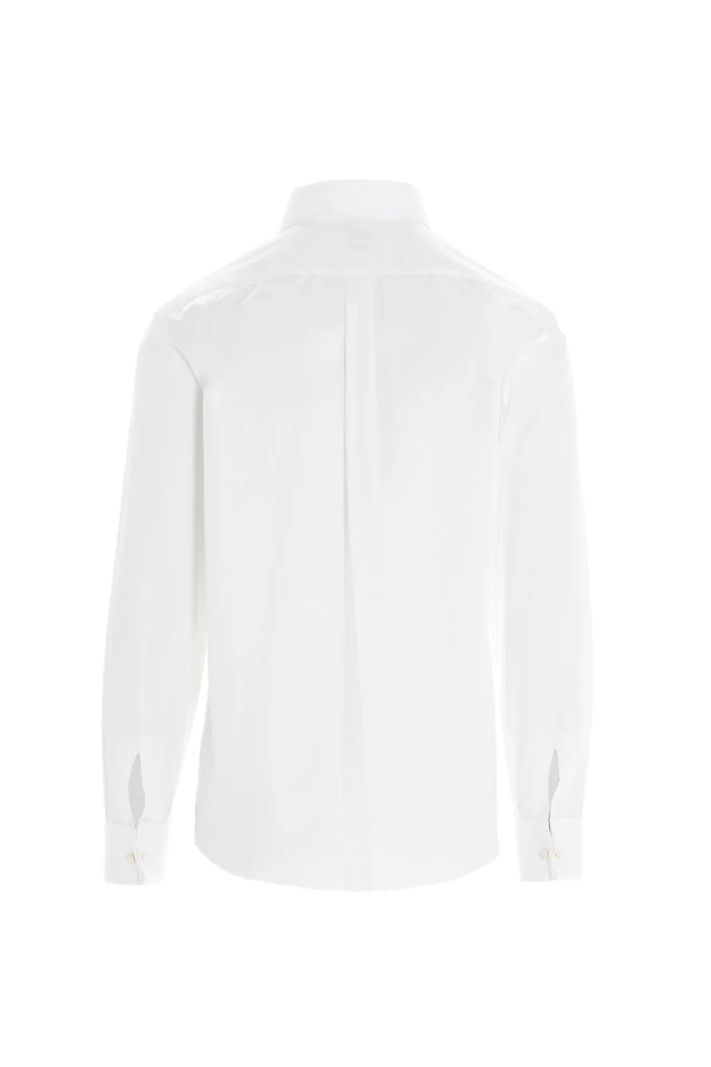 Pleated Buttoned Bib Shirt