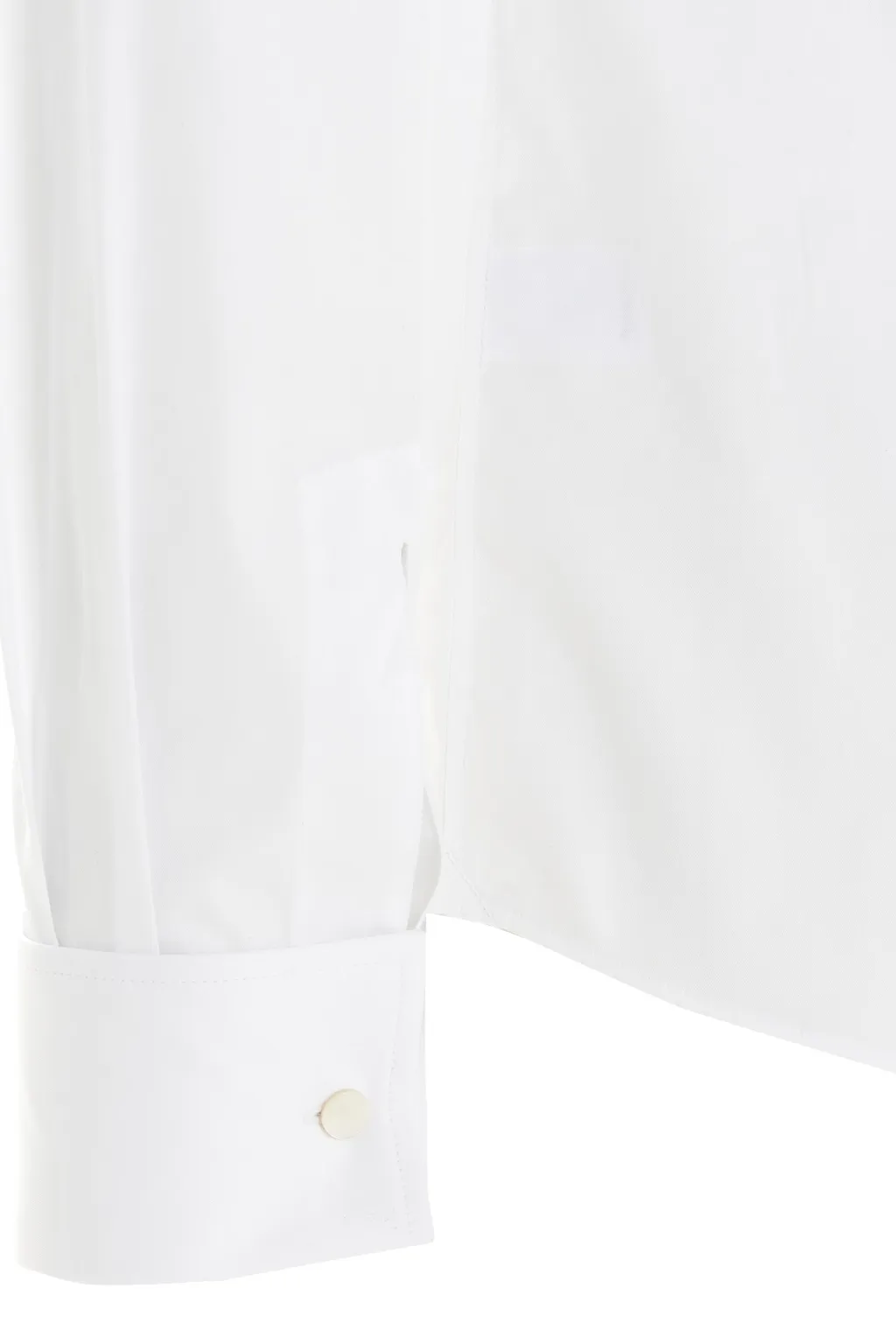 Pleated Buttoned Bib Shirt