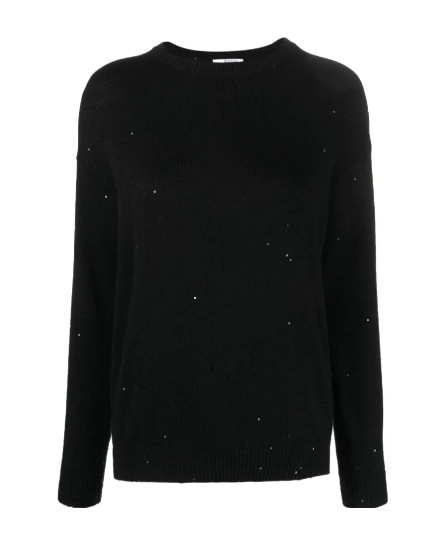 Sequined Drop-Shoulder Jumper