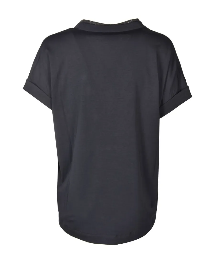 Embellished V-Neck T-Shirt